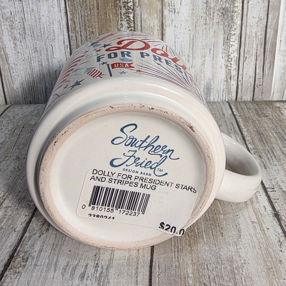 Southern Fried Design Barn Dolly For President Stars and Stripes Coffee Mug - Picture 3 of 5